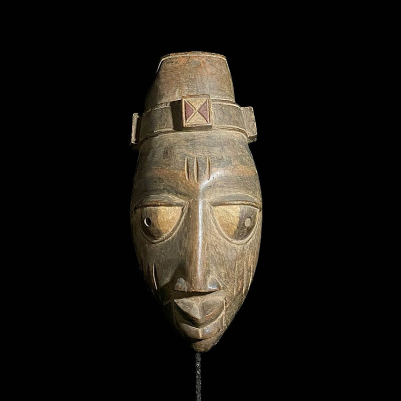 African mask African Lega Mask Hand Carved Wooden Wall Hanging Primitive Art Lega-7574