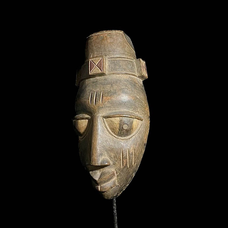African mask African Lega Mask Hand Carved Wooden Wall Hanging Primitive Art Lega-7574