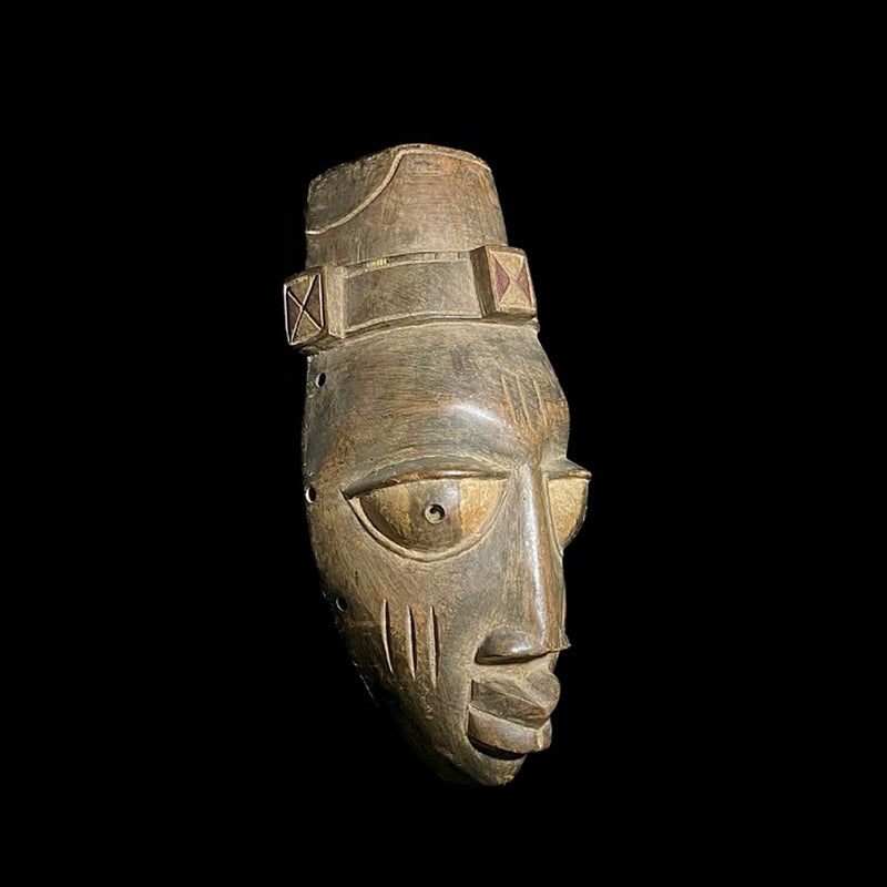 African mask African Lega Mask Hand Carved Wooden Wall Hanging Primitive Art Lega-7574