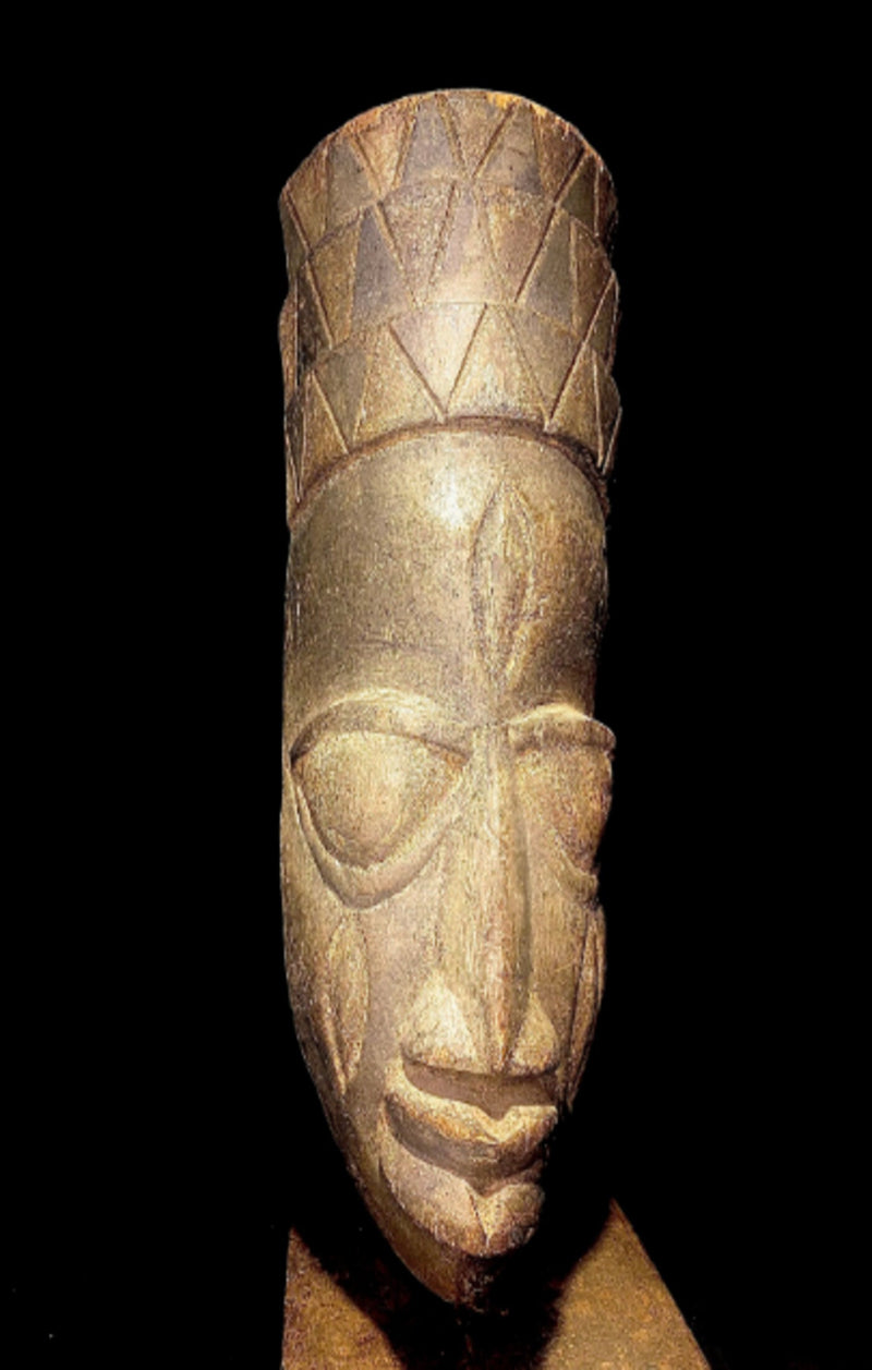 African mask Vintage Hand Carved Wooden Tribal African Art Face Mask Lega Bwami mask-1804