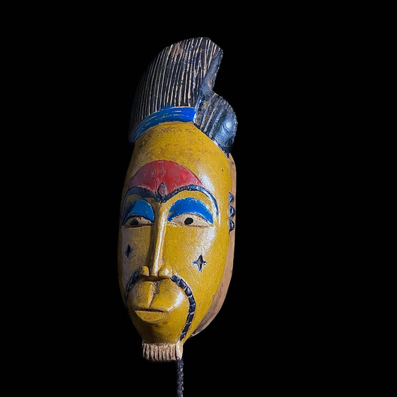 African mask tribal Home Décor Mask Baule Mask Côte d'Ivoire Collectibles Home Decor-7816