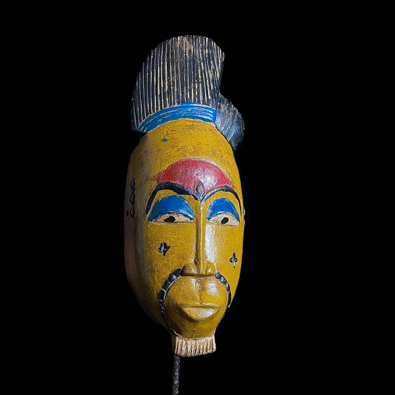 African mask tribal Home Décor Mask Baule Mask Côte d'Ivoire Collectibles Home Decor-7816