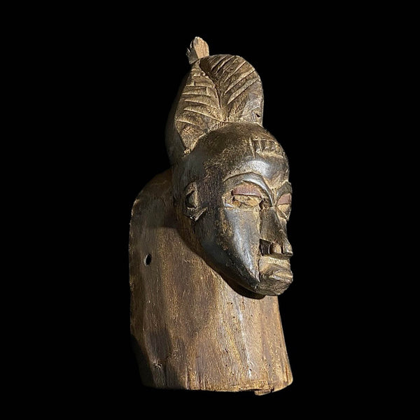 African mask African yoruba Mask Wood Hand Carved Mask Wall Hanging Baoule-7584
