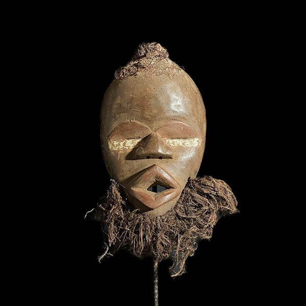 African Mask Art Fine Face Mask Dan Fire Wood Vintage Dan Tribe Masks-7576