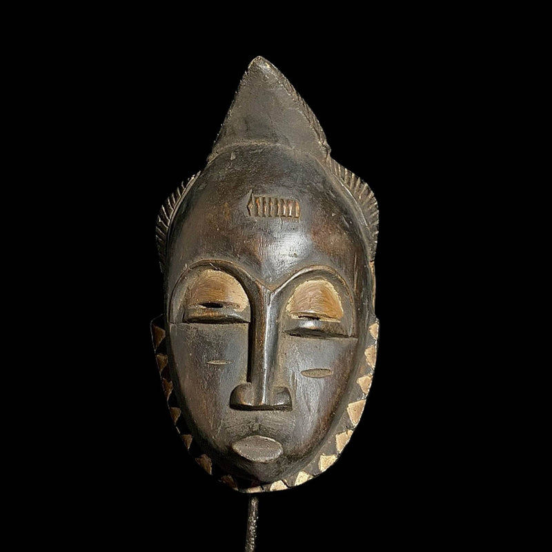 African Mask - Handcrafted Guru Wall Hanging Decor | Unique African Art for Home | Ethnic Decorative Mask Sculpture Piece-7839