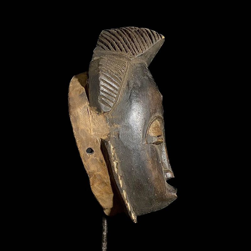 African Mask - Handcrafted Guru Wall Hanging Decor | Unique African Art for Home | Ethnic Decorative Mask Sculpture Piece-7839