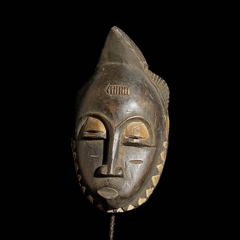 African Mask - Handcrafted Guru Wall Hanging Decor | Unique African Art for Home | Ethnic Decorative Mask Sculpture Piece-7839