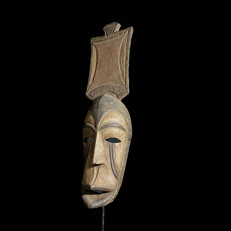 African mask Home Décor African mask Baule Antique Wall Hanging Primitive Art Masks-7837