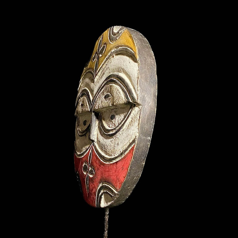 African mask African Teke Mask Antiques Tribal Art Face Vintage Wood Carved Vintage Mask-7589