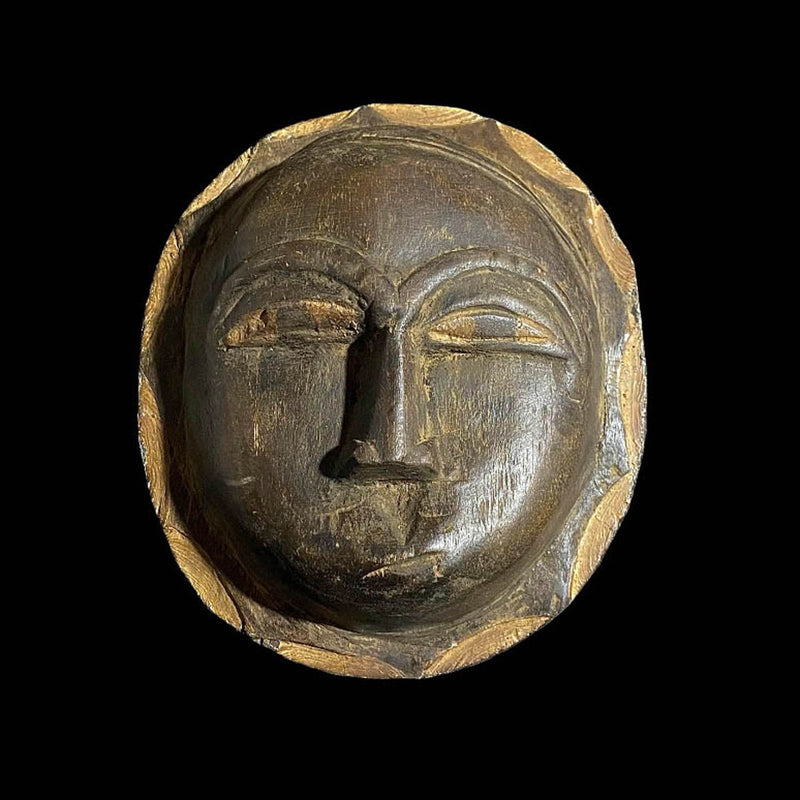 African Mask As Tribal Mask Baule Antique African Masks Sun Mask From Guro-7599