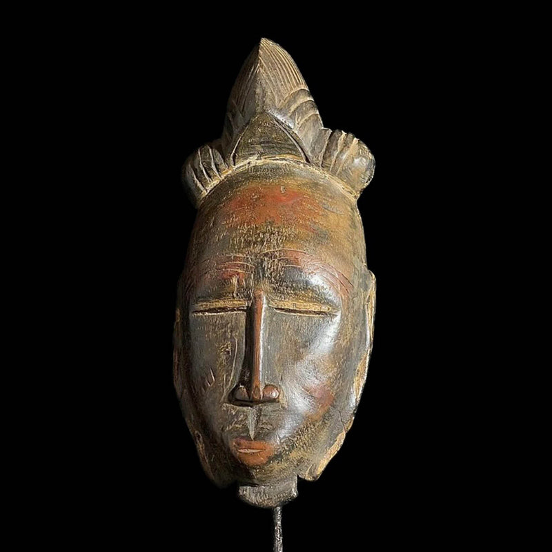 African mask Baule Antique African Mask Tribal Mask Handmade Masks Antiques Baule-7608