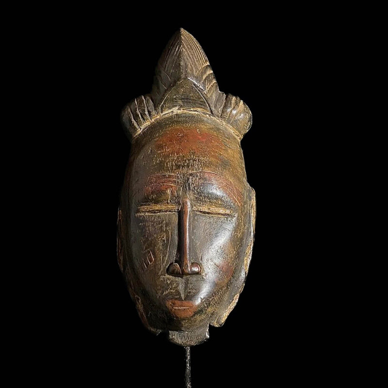 African mask Baule Antique African Mask Tribal Mask Handmade Masks Antiques Baule-7608