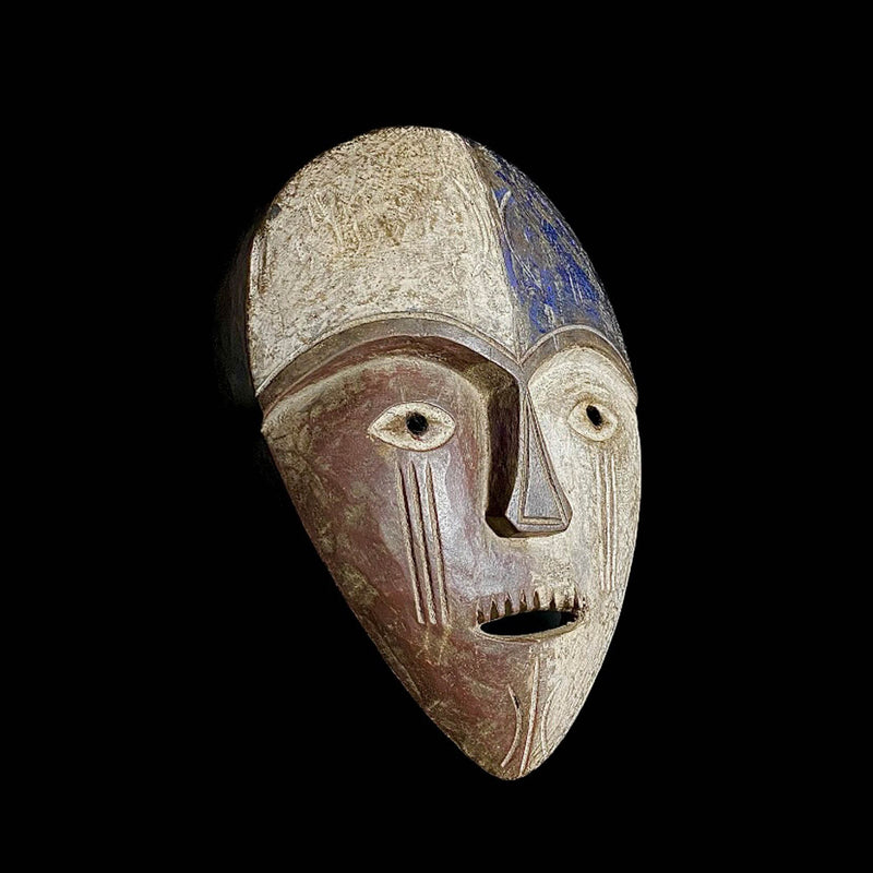 African mask Dem Lega African Mask Antiques Mask Wall Hanging Primitive Art Collectibles-7615