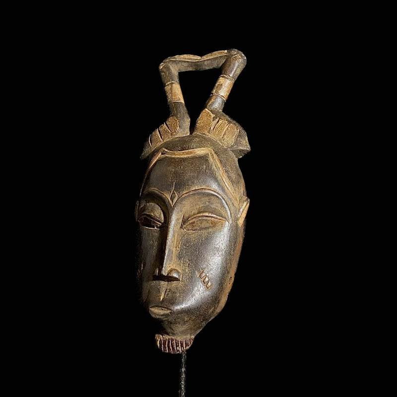 African mask Baule African mask antiques Wall Hanging Primitive Art Collectibles Mask-7638