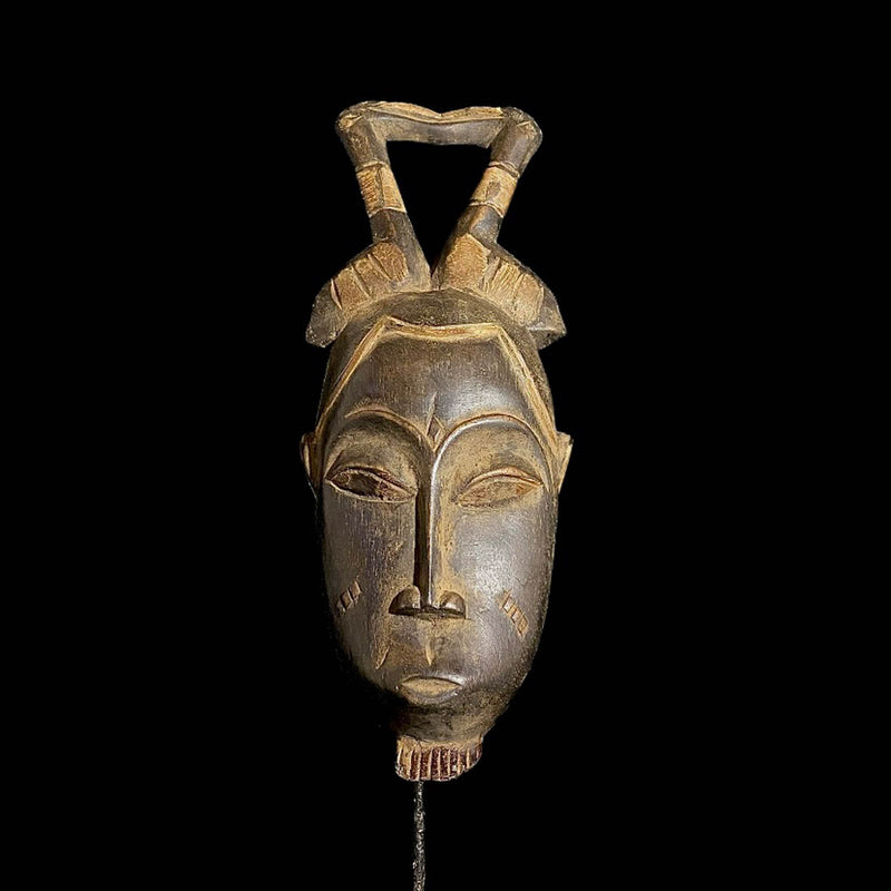 African mask Baule African mask antiques Wall Hanging Primitive Art Collectibles Mask-7638