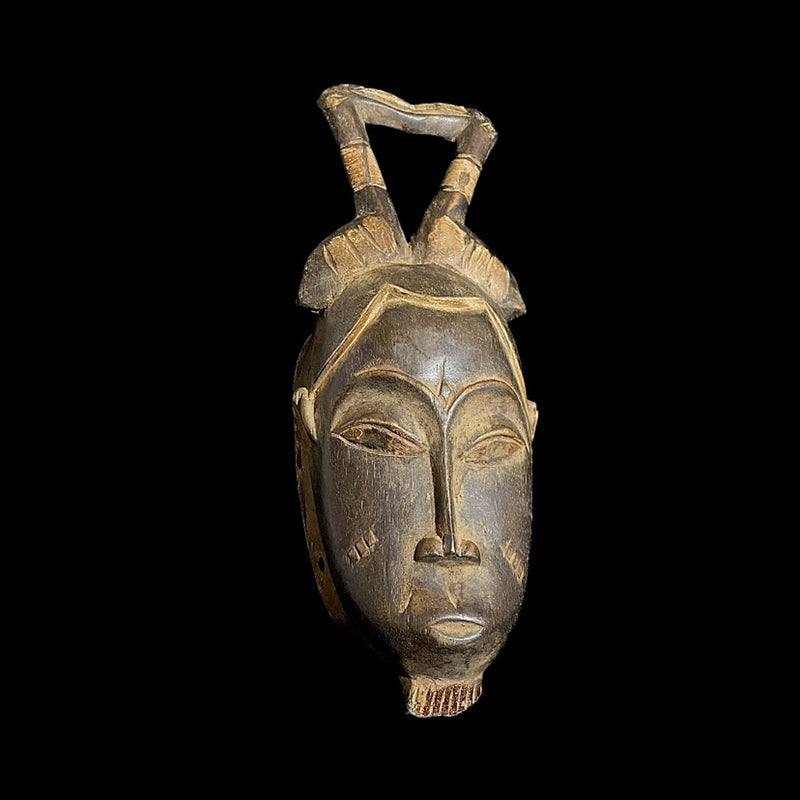 African mask Baule African mask antiques Wall Hanging Primitive Art Collectibles Mask-7638