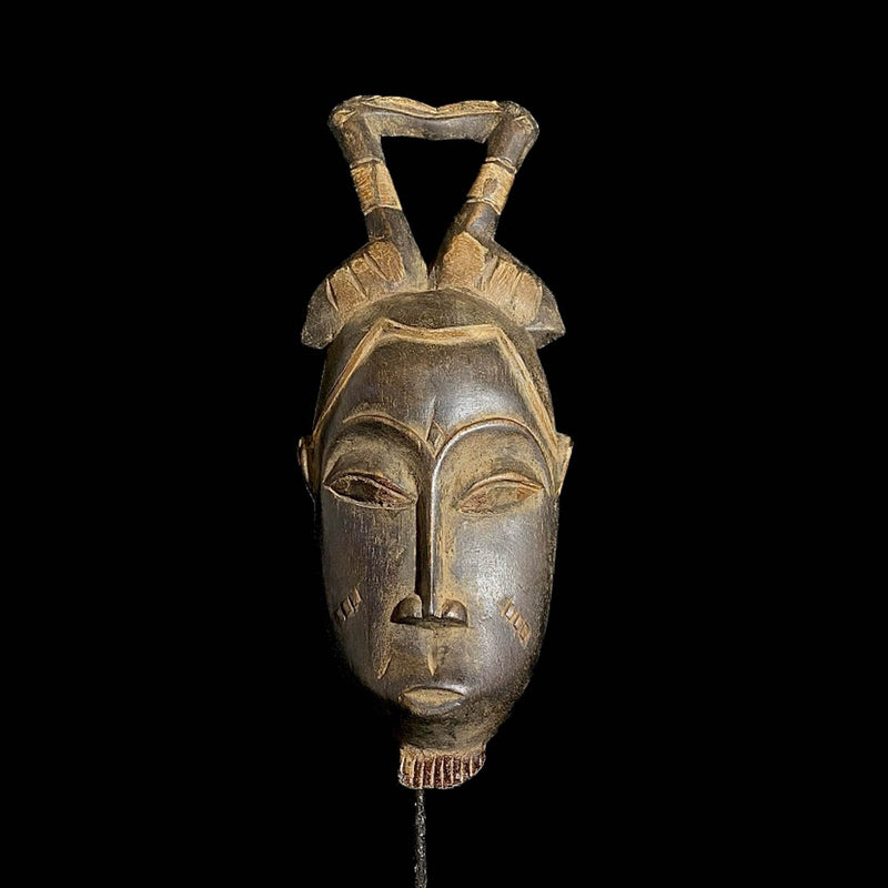 African mask Baule African mask antiques Wall Hanging Primitive Art Collectibles Mask-7638