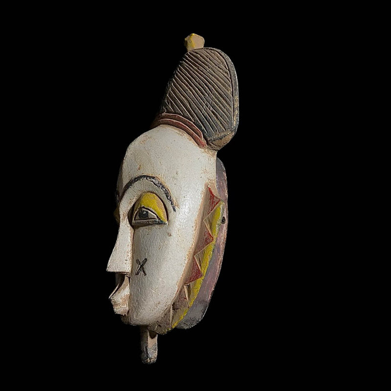 African mask Tribal Face Mask Wood Hand Carved Vintage Wall Hanging GU mask-7902