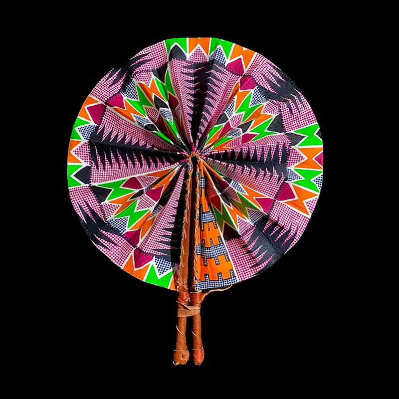 kente cloth 3 african 3 African Kente Hand Fan Foldable Kente Hand Fan Primitive Art Collectibles-7665