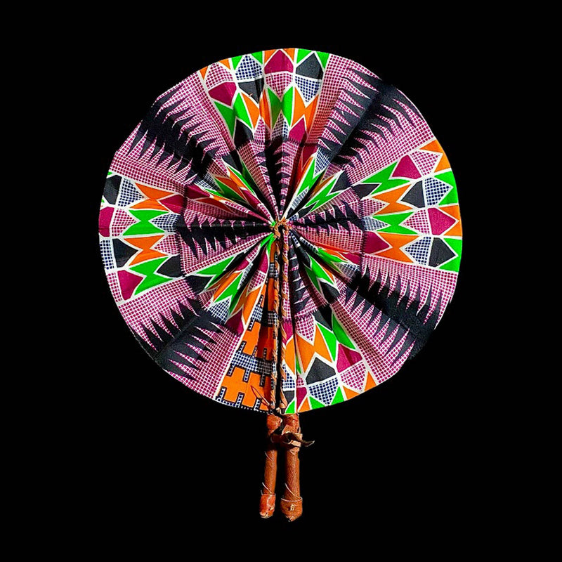 kente cloth 3 african 3 African Kente Hand Fan Foldable Kente Hand Fan Primitive Art Collectibles-7665