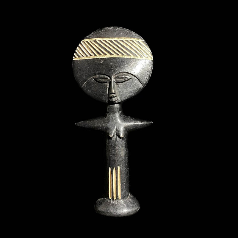 african sculpture African Wooden Fertility Doll Akuaba Asanti Ghana African Tribal Art Crafts-7704