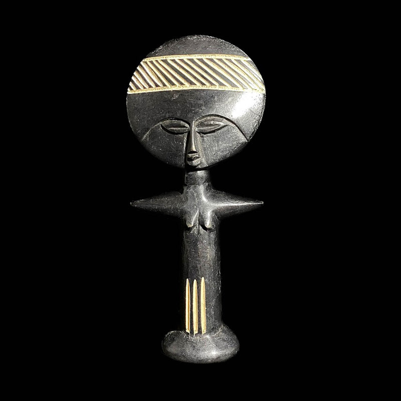 african sculpture African Wooden Fertility Doll Akuaba Asanti Ghana African Tribal Art Crafts-7704