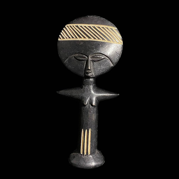 african sculpture African Wooden Fertility Doll Akuaba Asanti Ghana African Tribal Art Crafts-7704