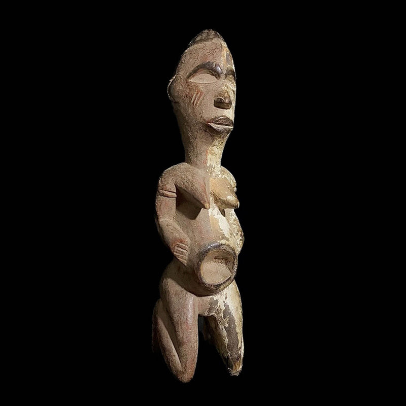 african sculpture Fang Wood Female Figure Home Décor Sculpture Tribal Art Wooden Carved Art- 7749