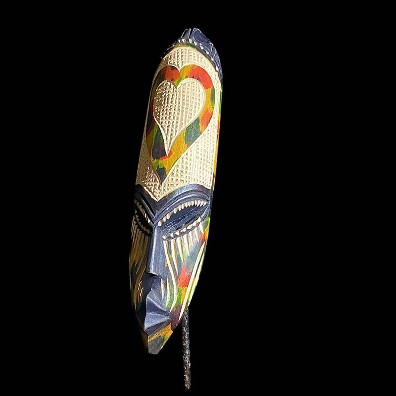 African mask GHANA Hand Carved Wall Hang-7939