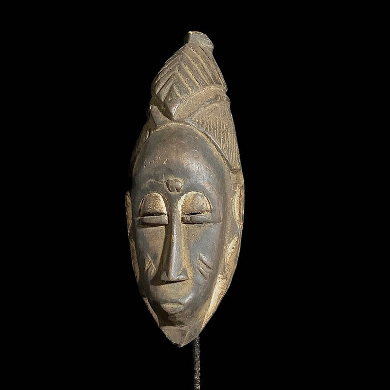 African Mask Home Décor Zaouli Guro Wall Hanging Primitive -7817