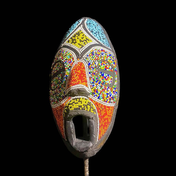 African mask Artisan Ghana Mask Tribal Face Mask Wooden Home Décor Wall Hanging-7974