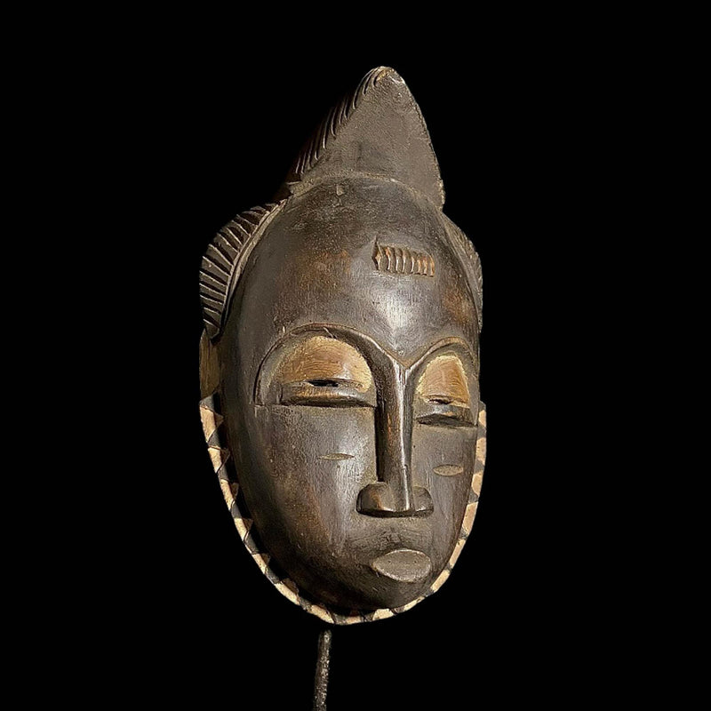 African Mask - Handcrafted Guru Wall Hanging Decor | Unique African Art for Home | Ethnic Decorative Mask Sculpture Piece-7839