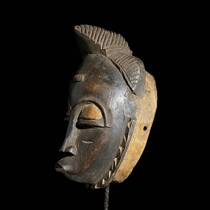 African Mask - Handcrafted Guru Wall Hanging Decor | Unique African Art for Home | Ethnic Decorative Mask Sculpture Piece-7839