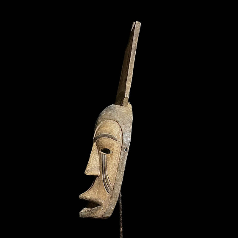 African mask Home Décor African mask Baule Antique Wall Hanging Primitive Art Masks-7837