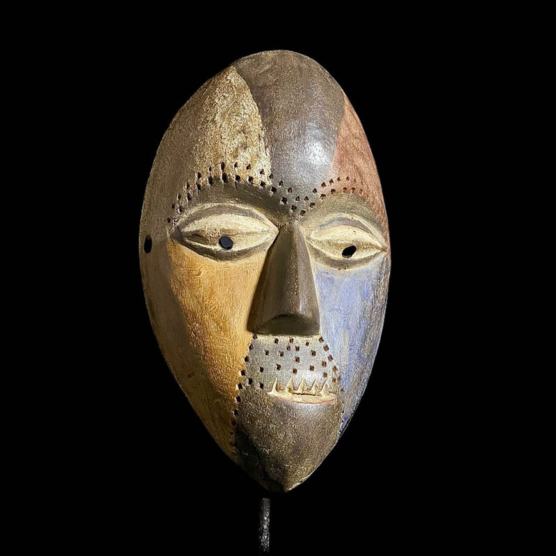 African Mask Wooden Home Décor Mask Igbo Hand Carved -8010