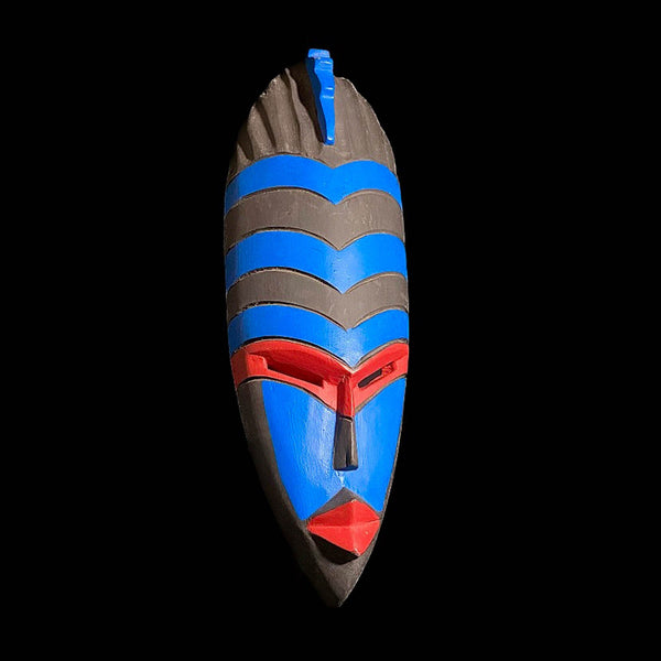 African mask African Colorful Mask Hand Carved Ghana-8003