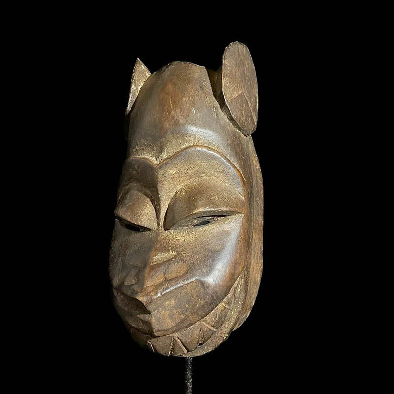 African mask Monkey Mask African Mask Tribal Face Mask Wood Hand Carved Wall Hanging-7866