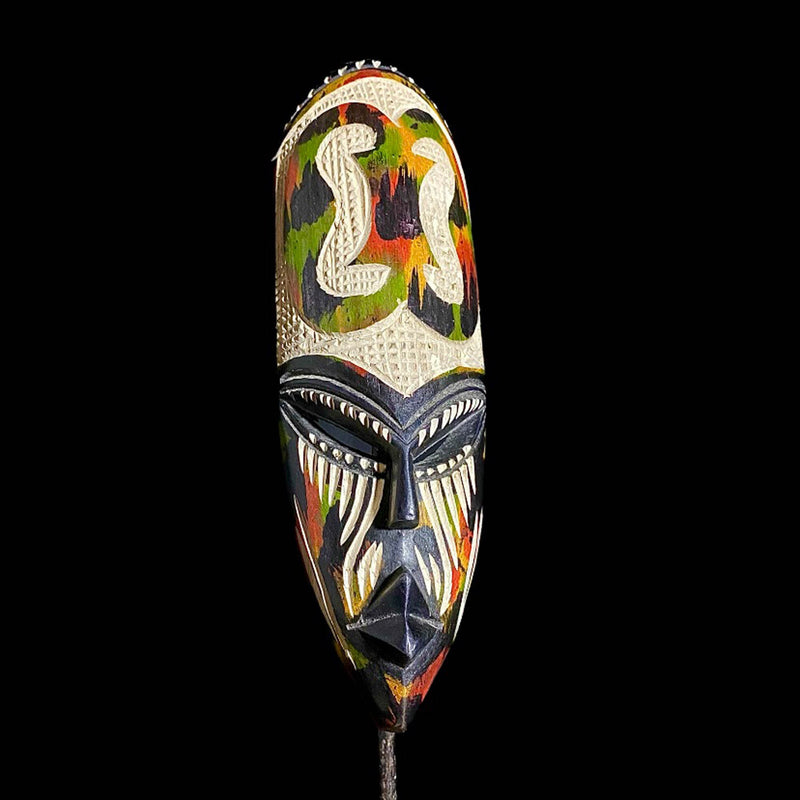 African mask African Carved Wood Masks Tribal Ghana Mask Of The African Handmade Mask -7916