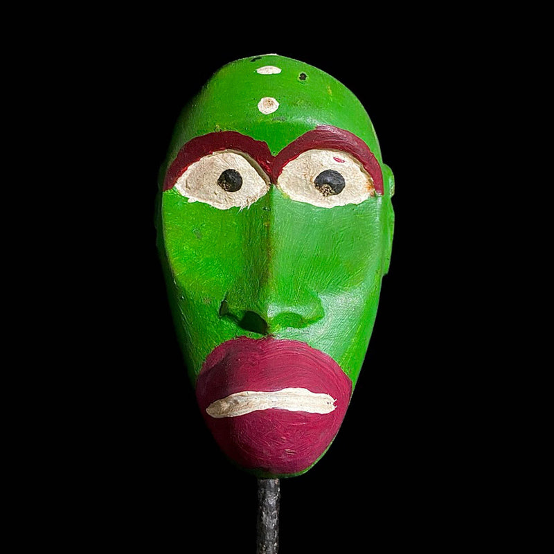 African mask African Tribal Face Mask Wood Hand Carved Vintage Wall Hang Bobo Plank Mask-8044