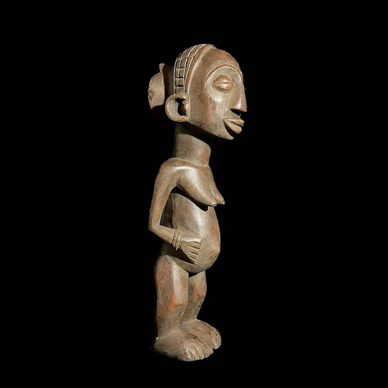 african sculpture Salampasu Figure Sculpture Tribal Art Wooden Carved Statue Tribal Wood-8062