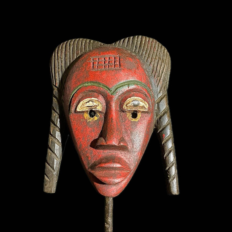 African mask African Wooden Mask Tribal Wood Carved Hanging Guro mask african masks for wall-8092