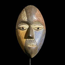 African Mask Wooden Home Décor Mask Igbo Hand Carved -8010