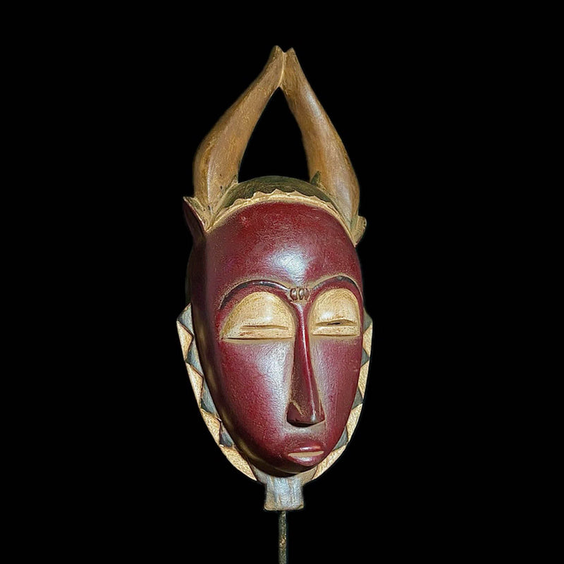 African mask antiques tribal Face vintage Antique Folk Art Baule masks for wall -8100