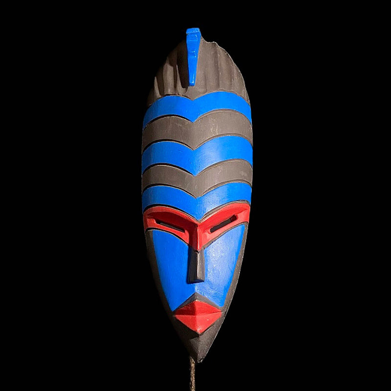 African mask African Colorful Mask Hand Carved Ghana-8003