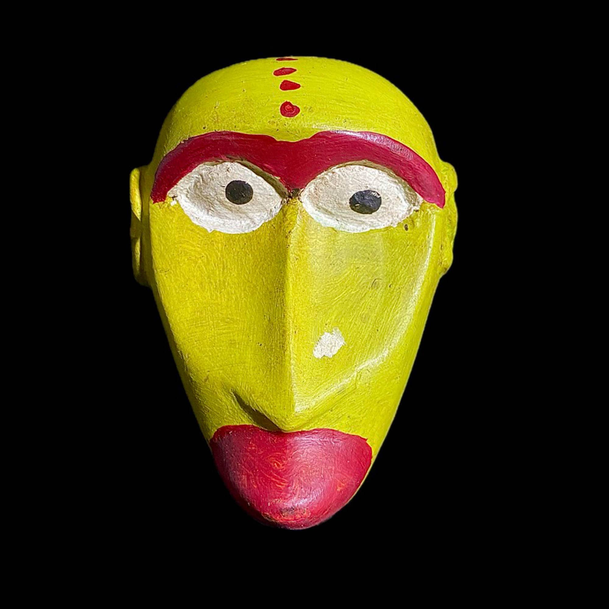 African Antique Mask | Tribal Art | Dan Mask from Liberia | Handcrafted Wall Hanging | Unique Collectible Sculpture | Home Decor Accent-8102