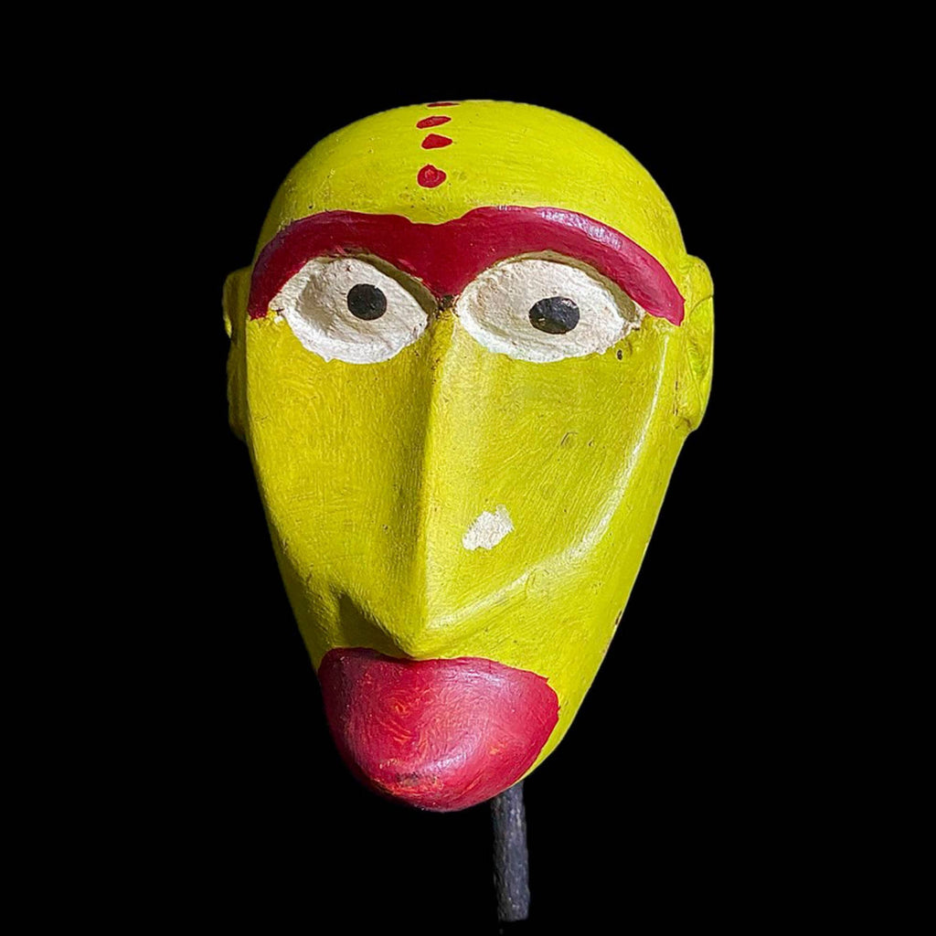 African Antique Mask | Tribal Art | Dan Mask from Liberia | Handcrafted Wall Hanging | Unique Collectible Sculpture | Home Decor Accent-8102