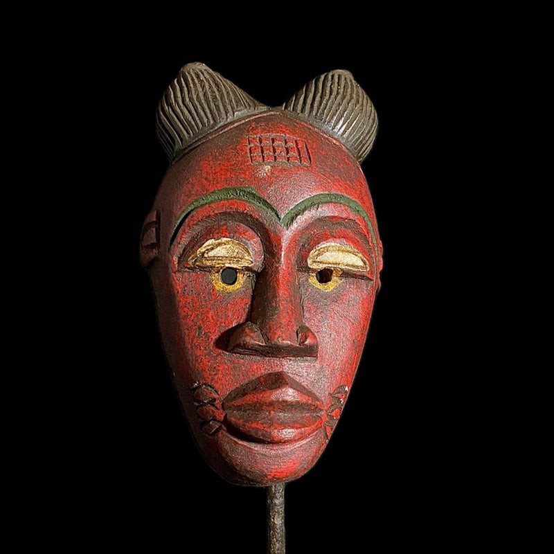 African mask antiques tribal Face Guro Mask Wood Carved Mask wall hanging-8101