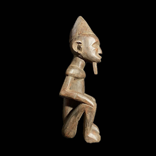 african sculpture African Carved statue tribal wood Figurine Tribal Hand Carved Figurine- 8113