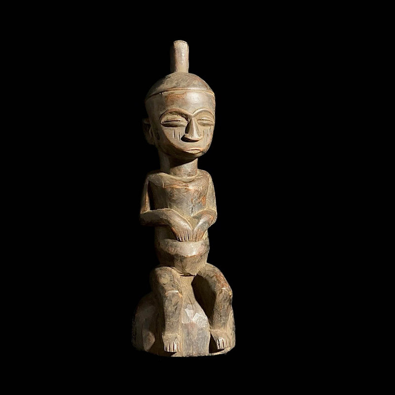 african sculpture Salampasu Figure Sculpture Tribal Art Wooden Carved Statue Tribal Wood-8088