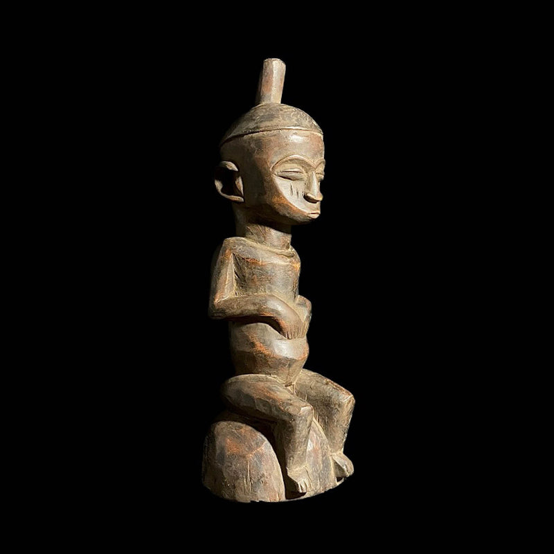 african sculpture Salampasu Figure Sculpture Tribal Art Wooden Carved Statue Tribal Wood-8088